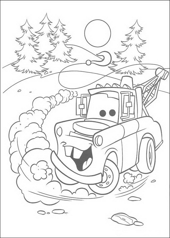 Plansa de colorat cu Cars pixar 56 186